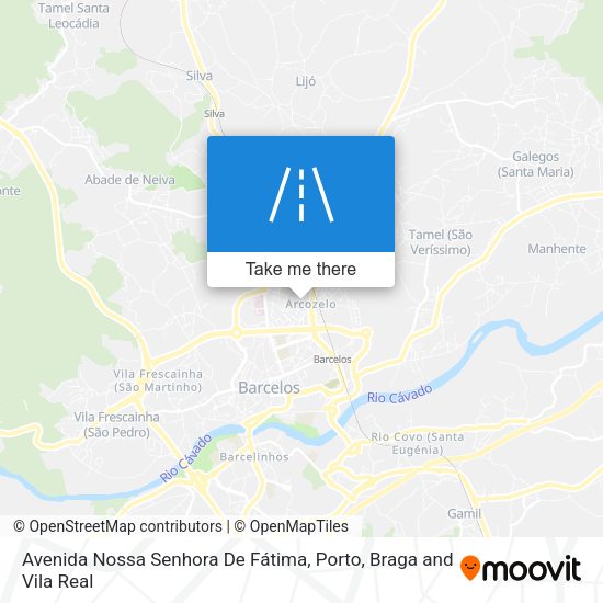 Avenida Nossa Senhora De Fátima mapa