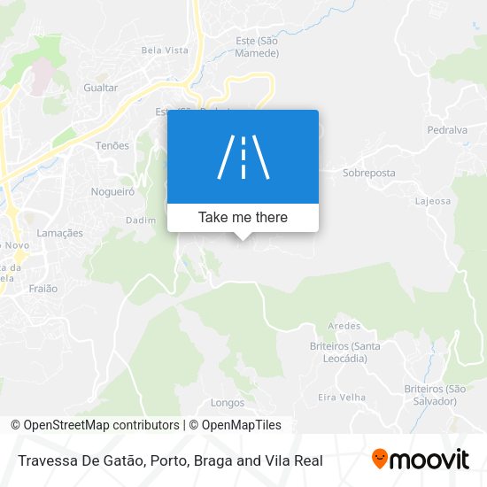 Travessa De Gatão mapa