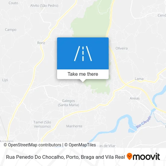 Rua Penedo Do Chocalho map