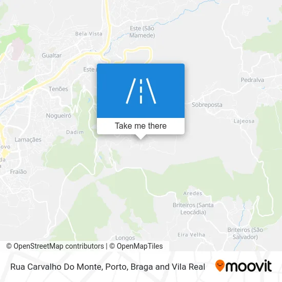 Rua Carvalho Do Monte map