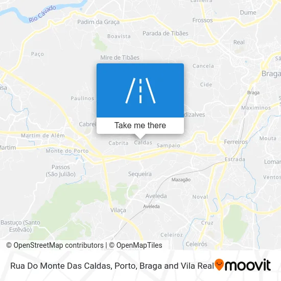 Rua Do Monte Das Caldas map