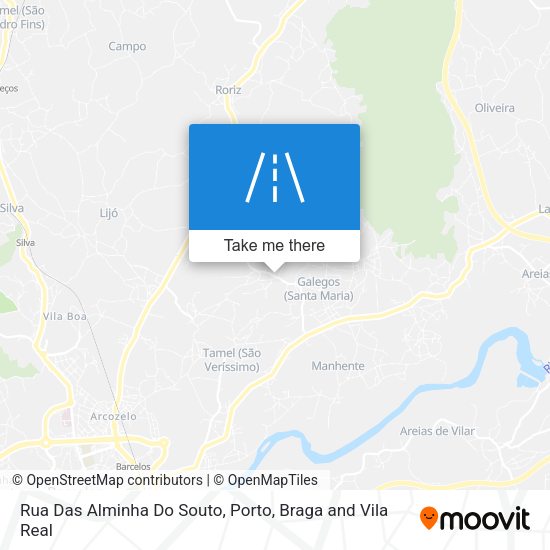 Rua Das Alminha Do Souto mapa