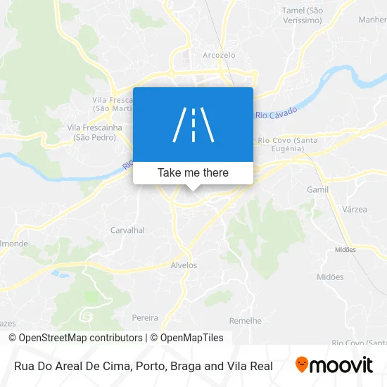 Rua Do Areal De Cima map
