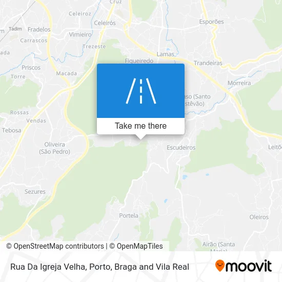 Rua Da Igreja Velha map