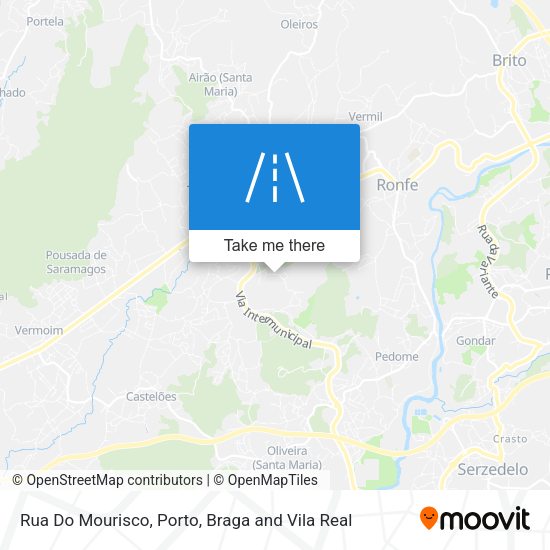 Rua Do Mourisco mapa