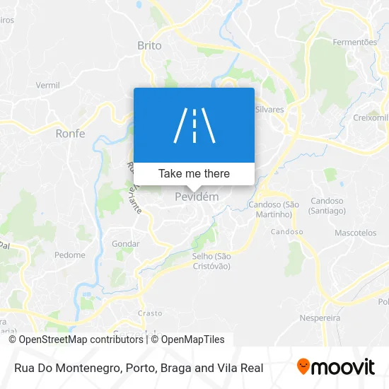 Rua Do Montenegro map