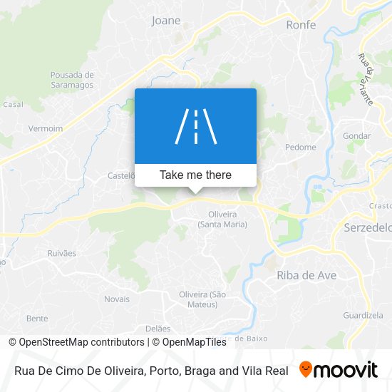 Rua De Cimo De Oliveira mapa