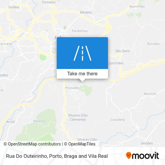 Rua Do Outeirinho mapa