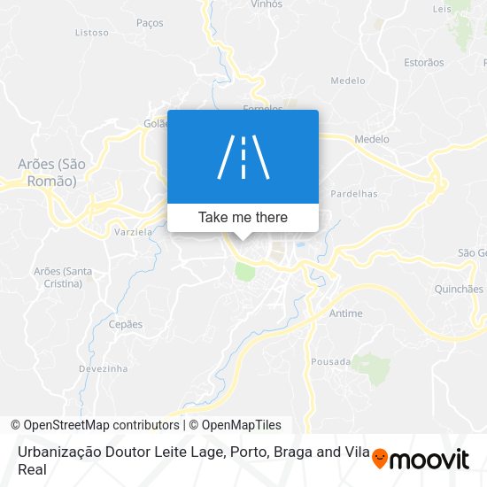 Urbanização Doutor Leite Lage mapa