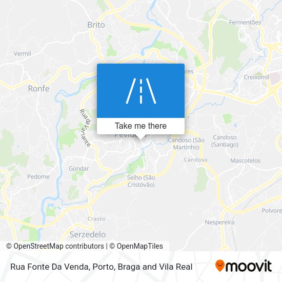 Rua Fonte Da Venda mapa