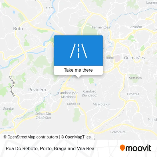 Rua Do Rebôto map