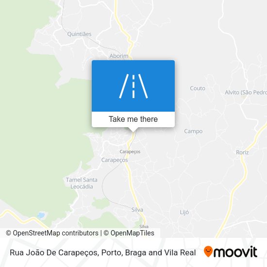Rua João De Carapeços mapa