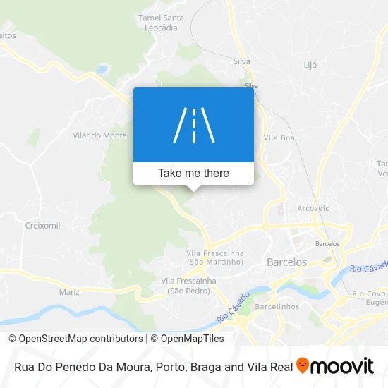 Rua Do Penedo Da Moura map