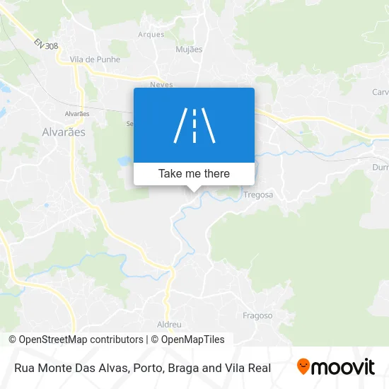 Rua Monte Das Alvas map
