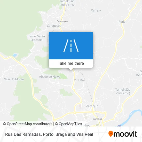 Rua Das Ramadas map