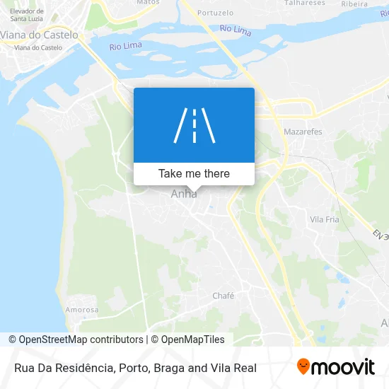 Rua Da Residência map