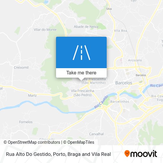 Rua Alto Do Gestido mapa