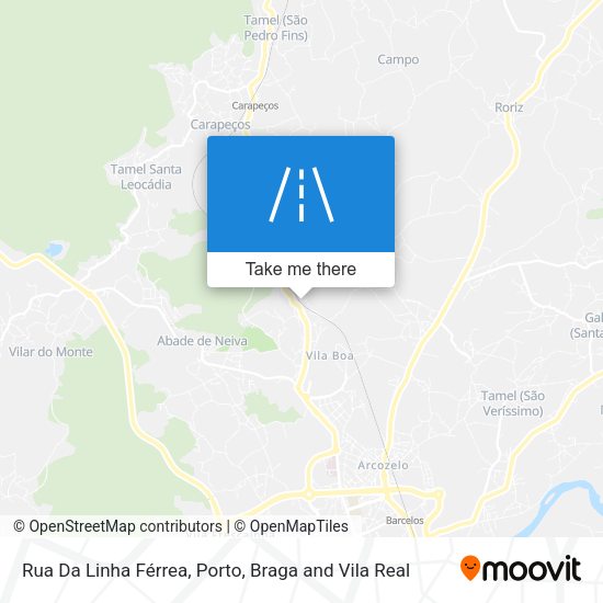 Rua Da Linha Férrea mapa