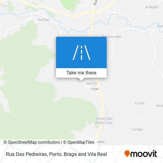 Rua Das Pedreiras mapa