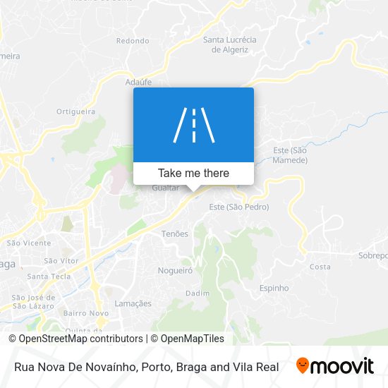 Rua Nova De Novaínho map
