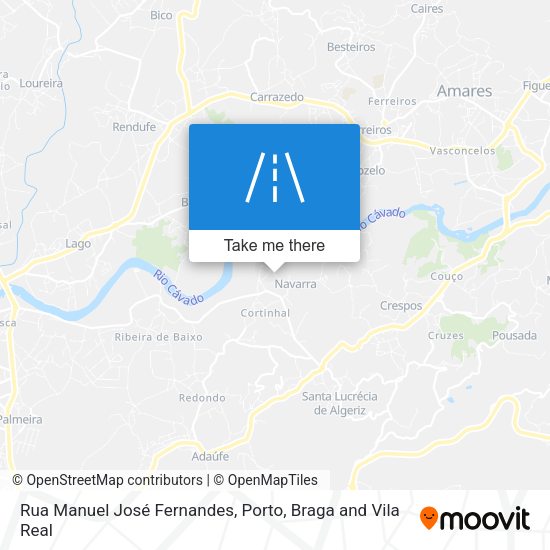 Rua Manuel José Fernandes mapa