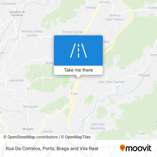 Rua De Correlos map