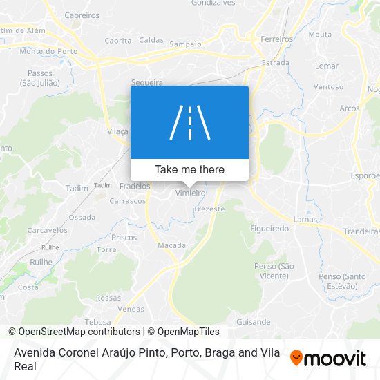 Avenida Coronel Araújo Pinto map