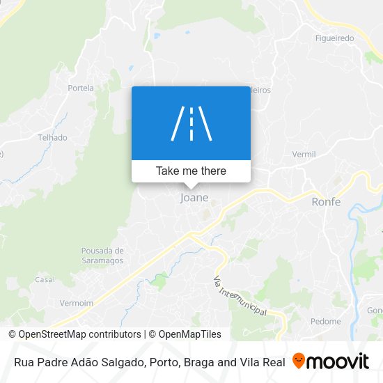 Rua Padre Adão Salgado mapa