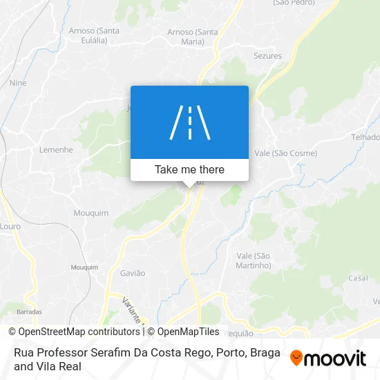 Rua Professor Serafim Da Costa Rego map