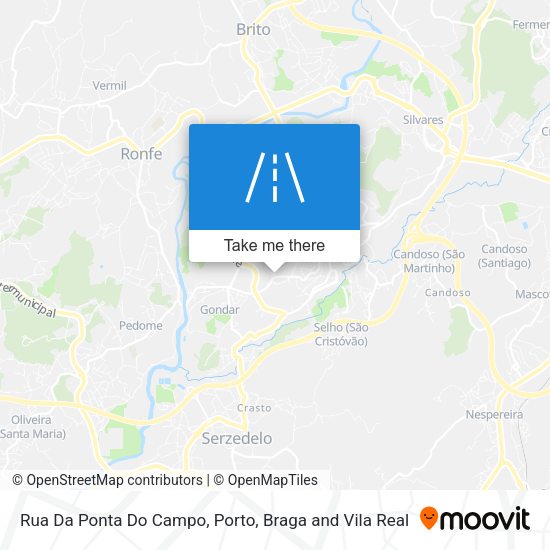 Rua Da Ponta Do Campo mapa