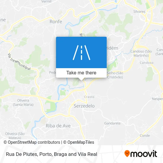 Rua De Piutes map