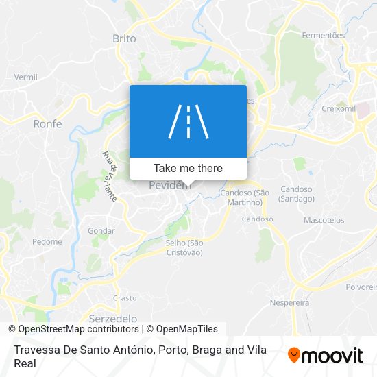 Travessa De Santo António map