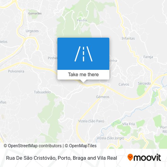 Rua De São Cristóvão map