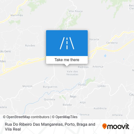 Rua Do Ribeiro Das Mangarelas map