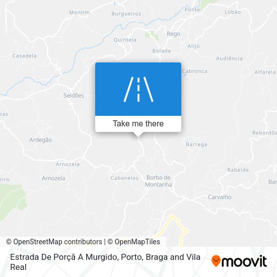Estrada De Porçã A Murgido map