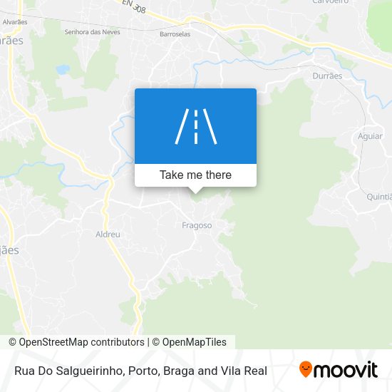 Rua Do Salgueirinho mapa
