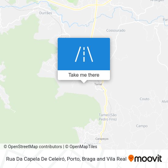 Rua Da Capela De Celeiró map