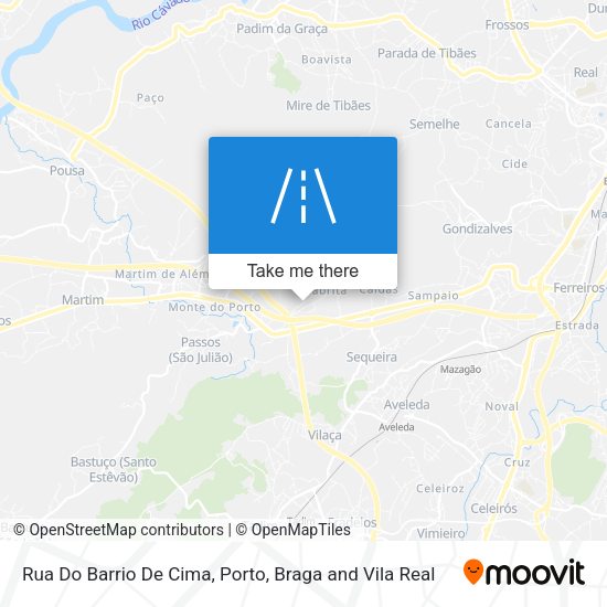 Rua Do Barrio De Cima mapa