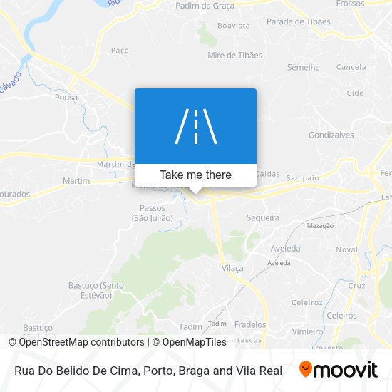 Rua Do Belido De Cima mapa