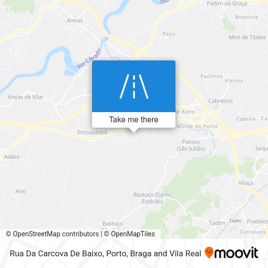 Rua Da Carcova De Baixo map