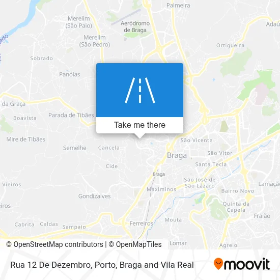 Rua 12 De Dezembro map