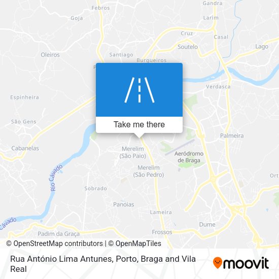 Rua António Lima Antunes mapa