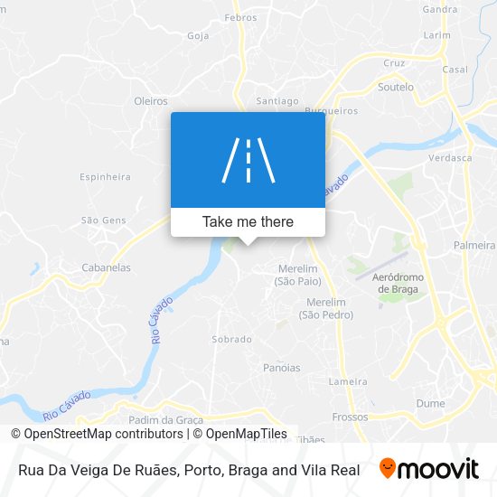 Rua Da Veiga De Ruães map