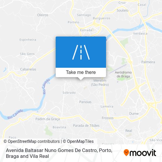 Avenida Baltasar Nuno Gomes De Castro map