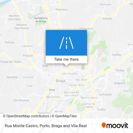 Rua Monte Castro map