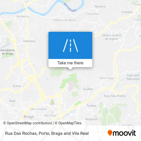 Rua Das Rochas map