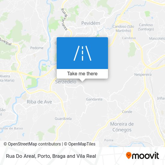 Rua Do Areal mapa