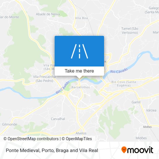 Ponte Medieval mapa