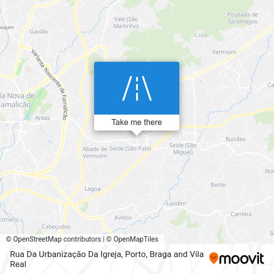 Rua Da Urbanização Da Igreja map