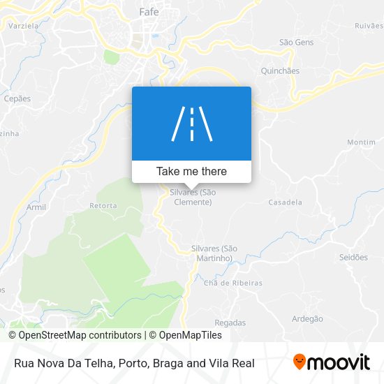 Rua Nova Da Telha mapa